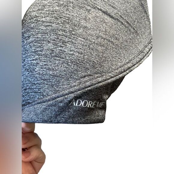 Adore Me Bra NWTS 36DDD Gray & Black Padded New Plunge & Racer Back - Picture 4 of 4